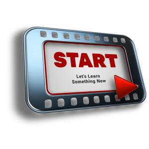 Customizable this play video frame PNG clipart with editable text and metallic finish. Perfect for educational, training, or promotional presentations.