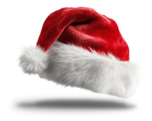 Add cheerful holiday spirit to your slides with a fuzzy Santa hat clipart. Perfect for Christmas PowerPoint templates, festive events, and seasonal designs.