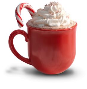 Download this festive hot chocolate presentation clipart to warm up your holiday slides.