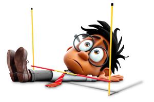 Relatable stuck in limbo clipart for PowerPoint. Perfect for illustrating uncertainty, hesitation, and stalled progress in presentations.