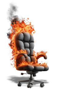 Use this hot seat idiom clipart to illustrate pressure, stress, and decision-making. Ideal for PowerPoint and Google Slides presentations.