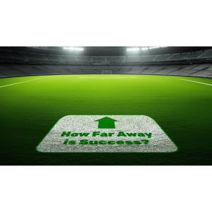 Customize this motivational soccer field clipart to enhance presentations about goals, success, and teamwork using dynamic athletic-themed visuals.