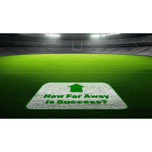 Use this motivational football field clipart to enhance presentations about success, goals, and teamwork. Perfect for sports and leadership themes.