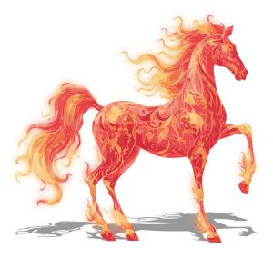Add this vibrant fire horse clipart to your slides to celebrate Chinese New Year. Perfect for festive, cultural, or educational presentations.
