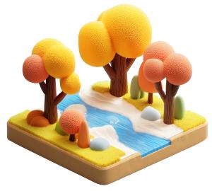 Add a warm, whimsical nature scene to your slides with this isometric tree landscape clipart. Perfect for environmental and educational presentations.