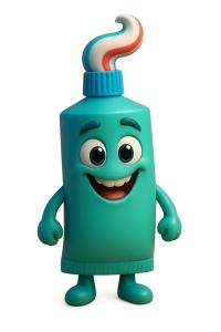 Download this cheerful toothpaste tube presentation clipart to make dental hygiene fun and engaging for your audience.