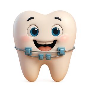 Download this cheerful tooth presentation clipart to add a fun and engaging element to your dental health slides.