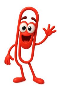 Download this cheerful dancing paperclip presentation clipart to add a joyful touch to your slides.