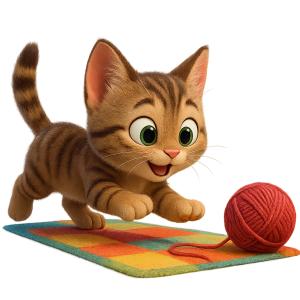 Download this playful tabby kitten presentation clipart to add a touch of joy to your slides.Title: Playful Tabby Kitten