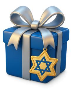 Download this elegant gift box presentation clipart to add a festive touch to your holiday slides.