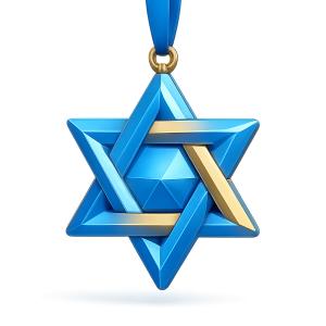 Download this sparkling Star of David presentation clipart to add elegance and cultural significance to your slides.