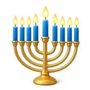 Download this Menorah Presentation Clipart to enhance your Hanukkah-themed slides with elegance and charm.