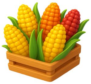 Download this vibrant corn presentation clipart to celebrate the beauty of harvest in your slides.
