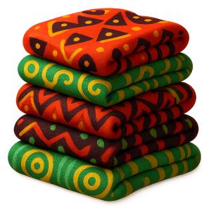 Download this vibrant presentation clipart featuring traditional African patterns to enrich your cultural presentations.