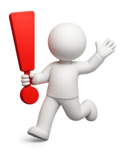 Download this exclamation mark figure for impactful presentation design in Presentation Clipart.Title: exclamation mark figure clipart