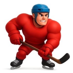 Download this strong male hockey player clipart for dynamic sports presentations.Title: strong male hockey player clipart
