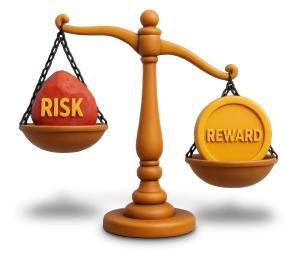 Download this risk and reward presentation clipart to enhance decision-making visuals in your presentation design.