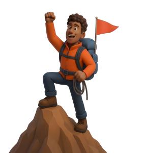 Download this summit success clipart for inspiring presentation design.