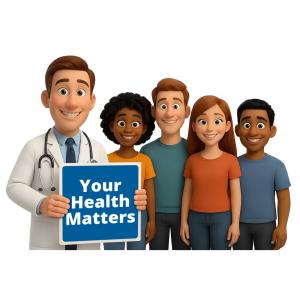 Download or customizae this Doctor with Patients Presentation Clipart to enhance health awareness in your presentation design.
