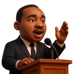Download this animated Dr. King speech Presentation Clipart to enhance your presentation design with impactful visuals.