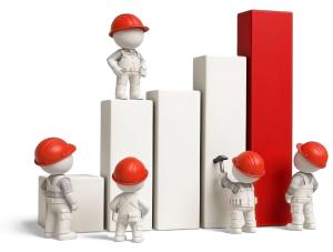 Download this business clipart to illustrate teamwork and data growth in your presentation design.