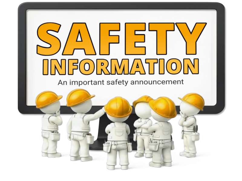 This Presentation Clipart shows a preview of Construction Monitor Message - Customizable