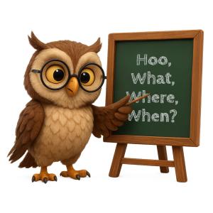 Customize this cheerful owl clipart for engaging educational presentations and enhance your design with fun visuals.
