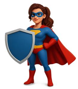 Download this female superhero shield clipart for empowering presentation design.Title: female superhero shield clipart