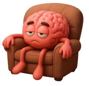 Download this bored brain clipart for engaging presentation design and to illustrate mental fatigue in your slides.