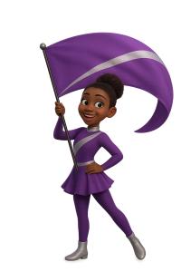 Download this Color Guard Presentation Clipart to enhance your presentation design with vibrant visuals of performance art.