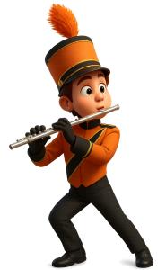 Download this flute player presentation clipart for engaging music themes in your presentation design.Title: Flute Player in Uniform