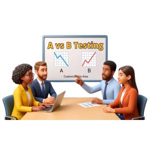Download this Presentation Clipart for A/B testing meetings to enhance your presentation design with collaborative visuals.