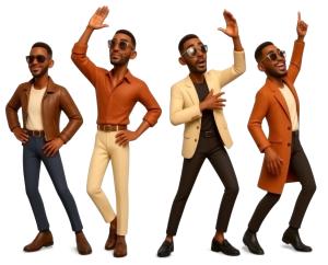 Download this Presentation Clipart to enhance your fashion-themed presentation design with stylish influencer visuals.