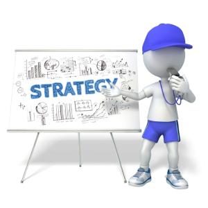 Download this Presentation Clipart to enhance your design with a coach strategy theme for impactful presentations.
