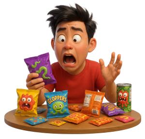 Download this Presentation Clipart to add humor and excitement to your snack review presentations.