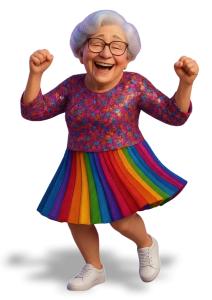 Download this lively grandma clipart for fun presentations, perfect for family events and joyful themes in your Presentation Clipart designs.