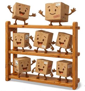 Download this Presentation Clipart to add a playful touch to your presentation design, showcasing lively boxes in a joyful dance.