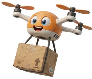 Download this Presentation Clipart to add humor and charm to your delivery-themed presentation design.