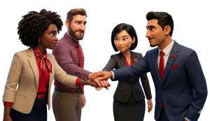 Download this Presentation Clipart to enhance teamwork themes in your presentation design.