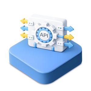Download this API gateway node Presentation Clipart to enhance your tech presentations and illustrate data integration concepts.