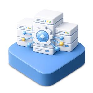 Download this Presentation Clipart to illustrate modern computing infrastructure in your presentation design.