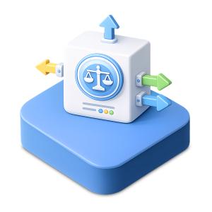 Download this Presentation Clipart to illustrate load balancer nodes in your presentation design.