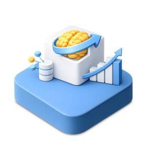 Download this Presentation Clipart to enhance your presentation design with a modern computing training node visual.