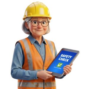 Download this Presentation Clipart to emphasize safety in workplace design.