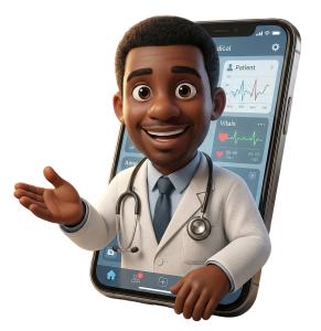 Download this Presentation Clipart to enhance your health-related presentations with a cheerful doctor character ready to offer advice.