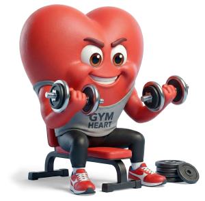Download this Presentation Clipart to illustrate heart health and fitness in your presentation design.