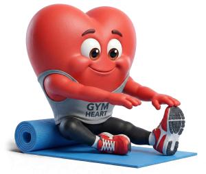 Download this Presentation Clipart to illustrate heart health and fitness in your presentation design.