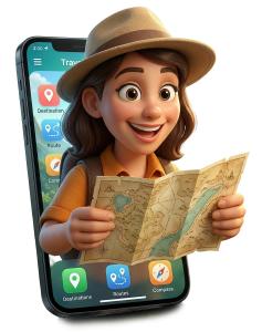 Download this Presentation Clipart to enhance travel-themed designs and engage your audience with exciting travel tips.