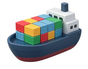 Download this Cargo Ship clipart for your presentation design to illustrate logistics and shipping themes effectively.