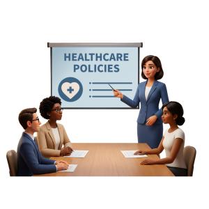 Download or customize this Presentation Clipart to enhance your healthcare policy presentations with professional visuals.